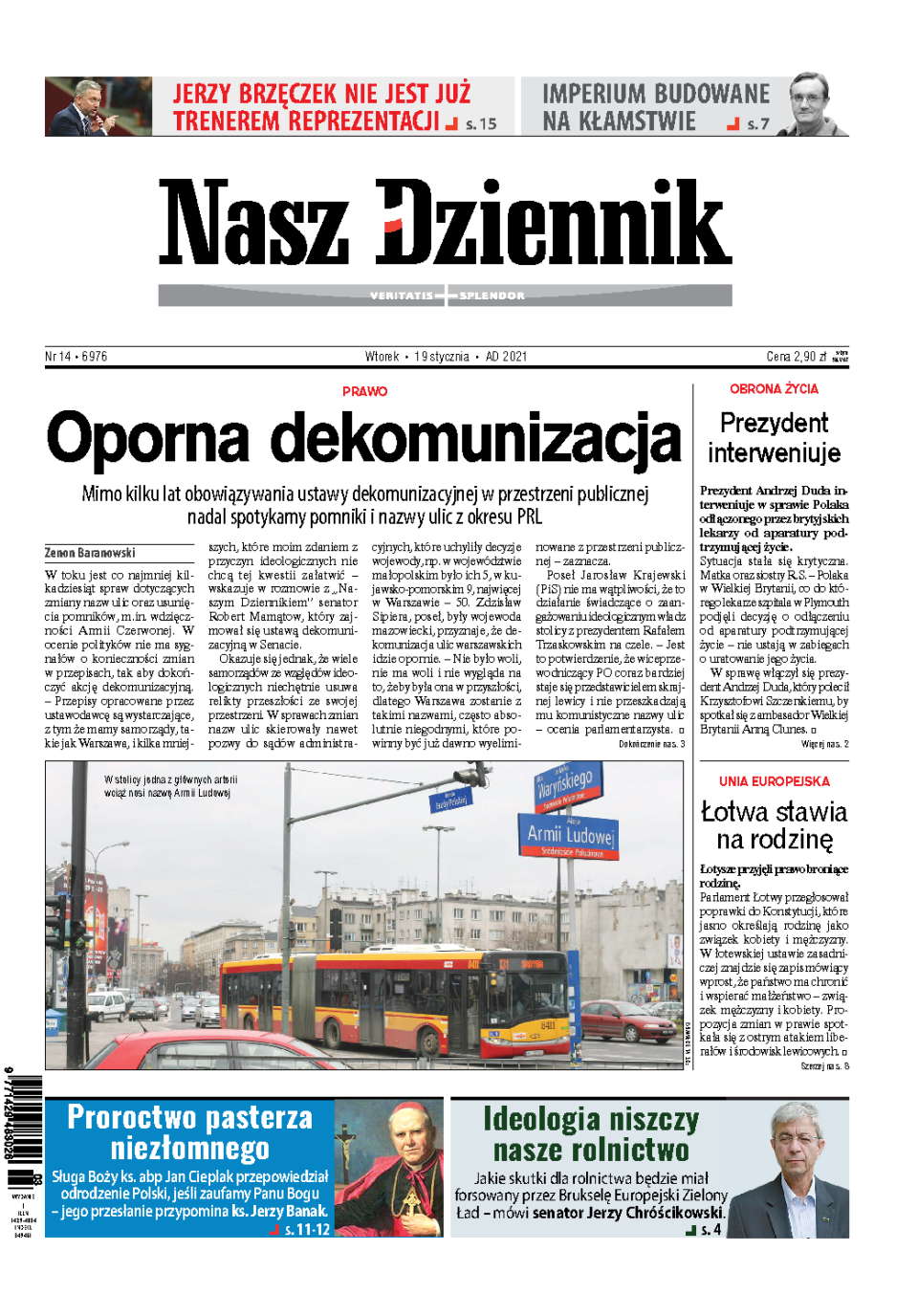 Nasz Dziennik z dnia 19.01.2021 wydanie PDF