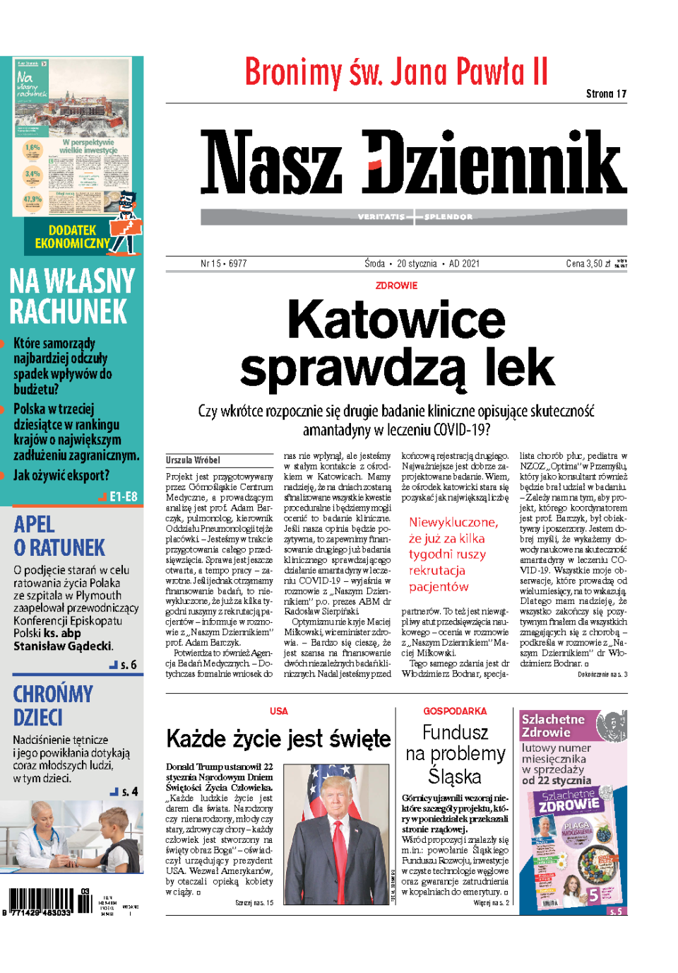 Nasz Dziennik z dnia 20.01.2021 wydanie PDF