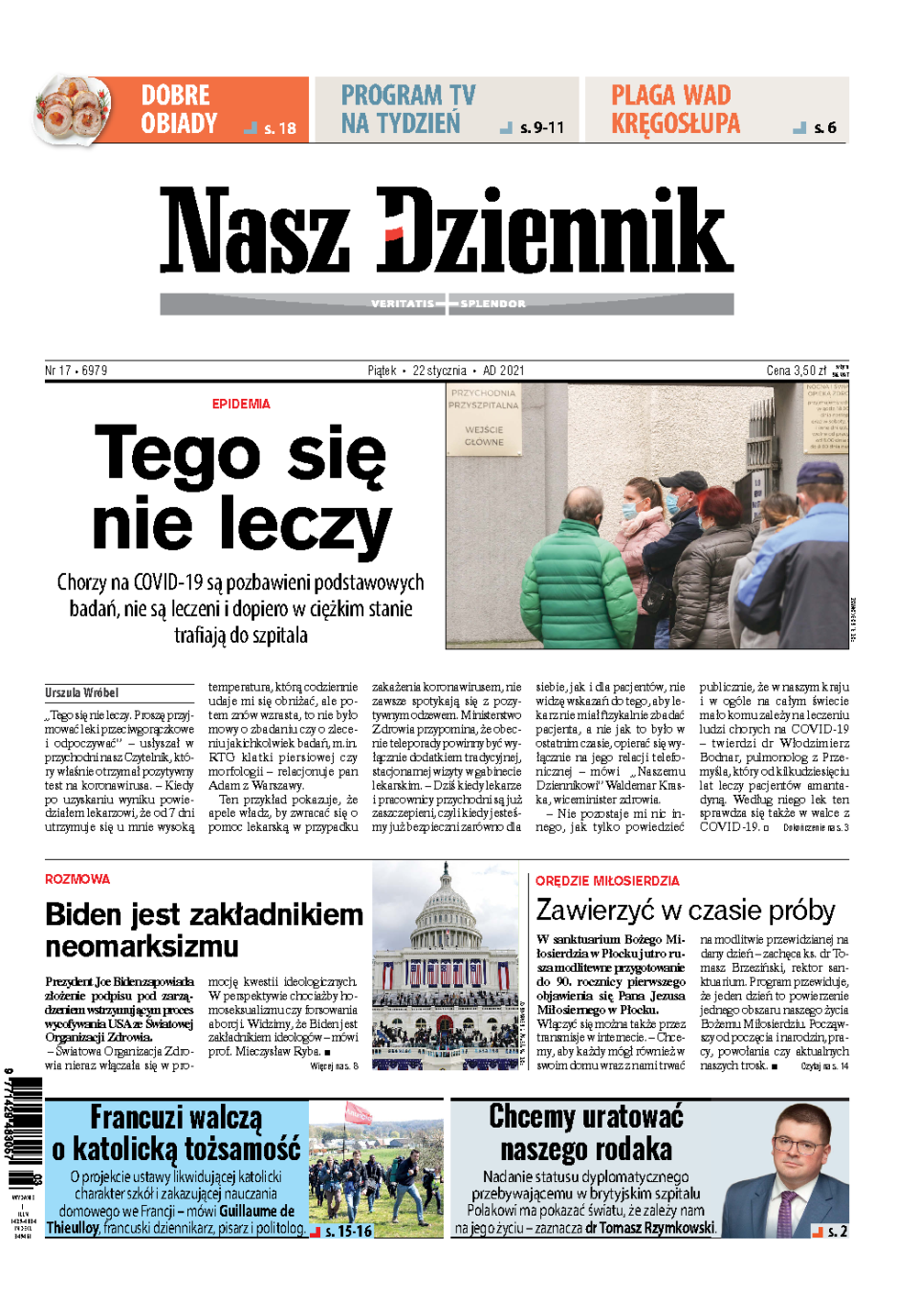 Nasz Dziennik z dnia 22.01.2021 wydanie PDF