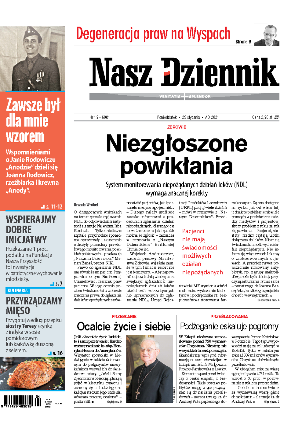 Nasz Dziennik z dnia 25.01.2021 wydanie PDF