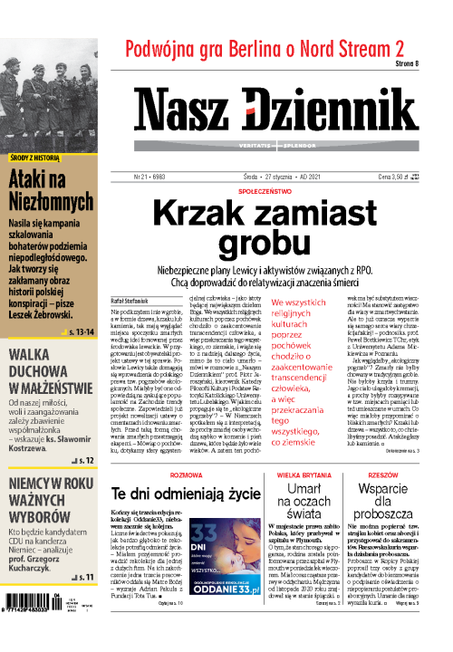 Nasz Dziennik z dnia 27.01.2021 wydanie PDF