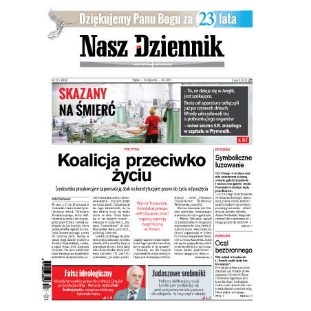 Nasz Dziennik z dnia 29.01.2021 wydanie PDF