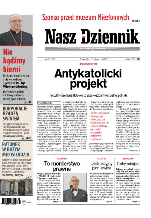 Nasz Dziennik z dnia 01.02.2021 wydanie PDF