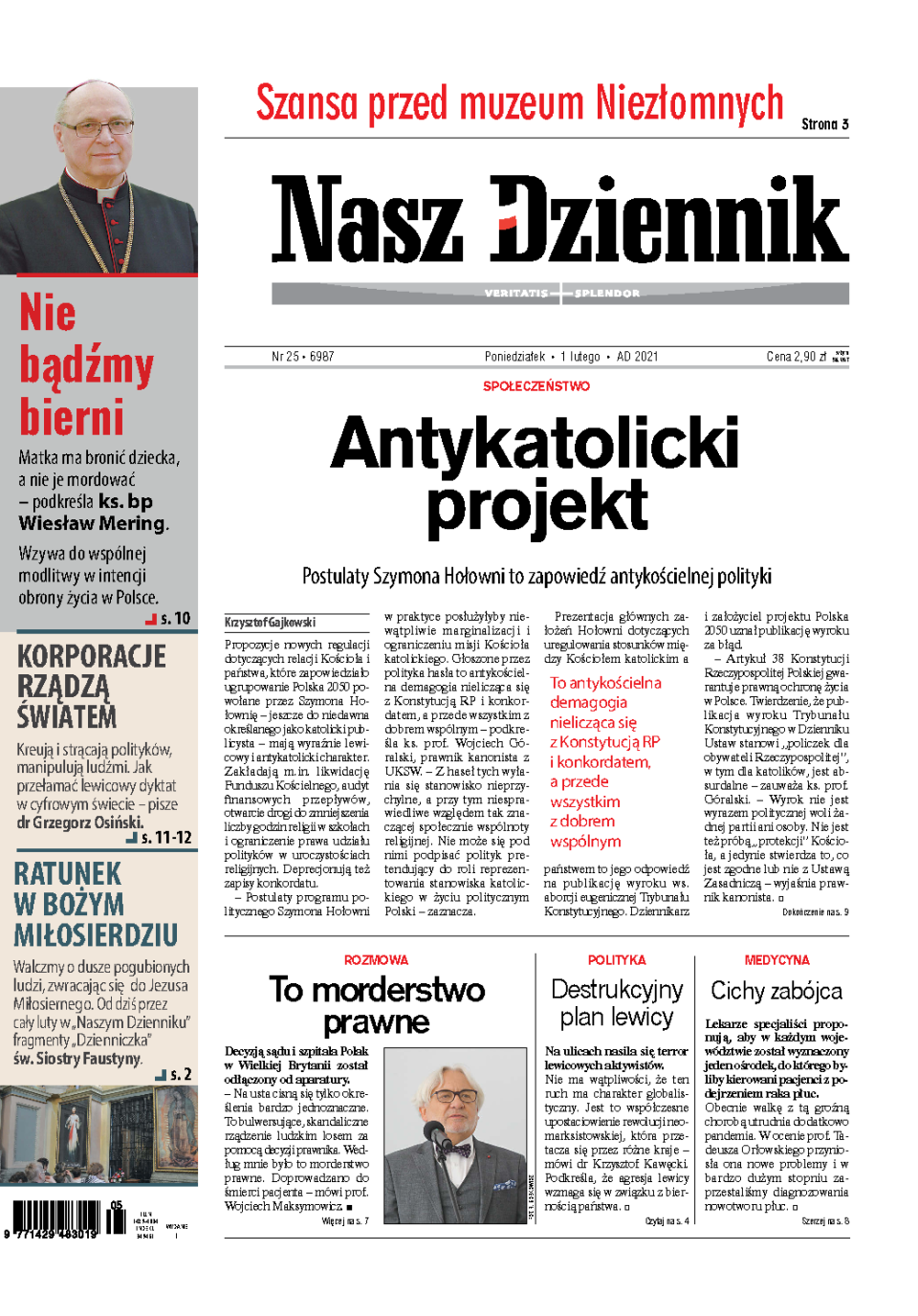 Nasz Dziennik z dnia 01.02.2021 wydanie PDF
