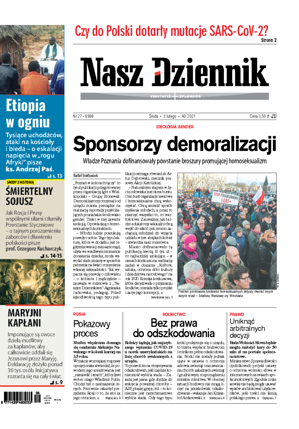 Nasz Dziennik z dnia 03.02.2021 wydanie PDF