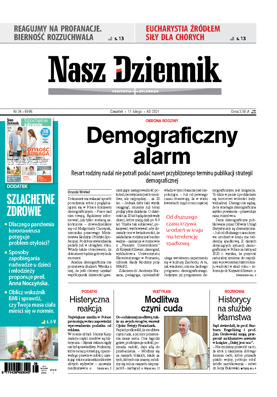 Nasz Dziennik z dnia 11.02.2021 wydanie PDF