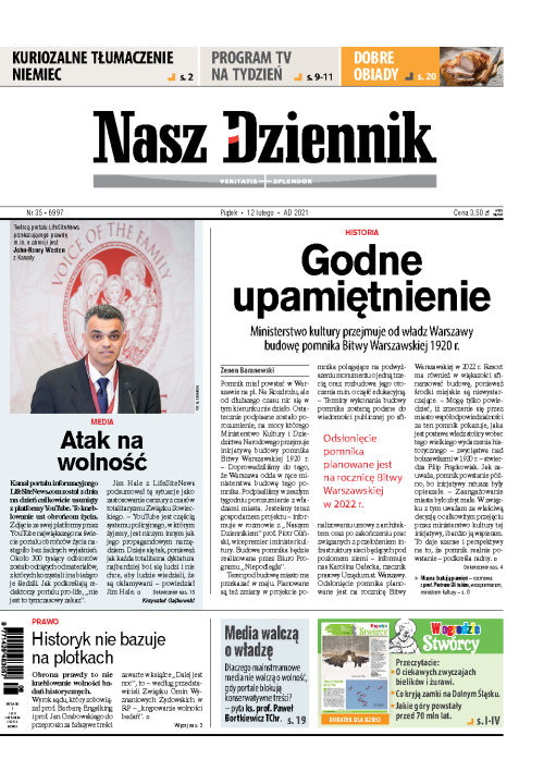 Nasz Dziennik z dnia 12.02.2021 wydanie PDF