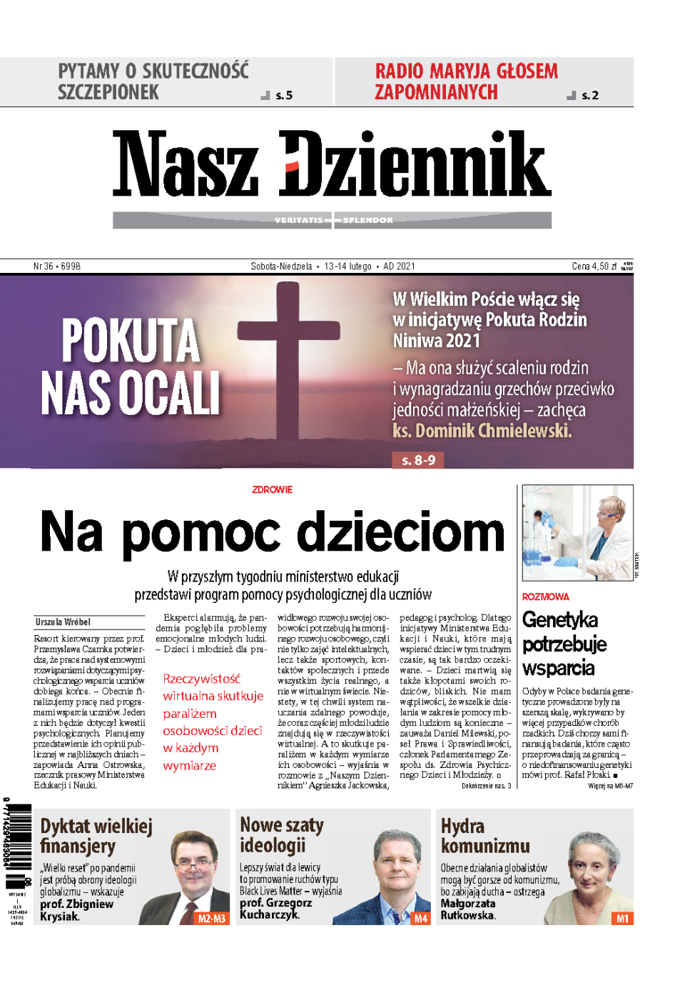 Nasz Dziennik z dnia 13.02.2021 wydanie PDF
