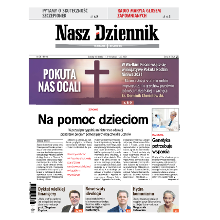 Nasz Dziennik z dnia 13.02.2021 wydanie PDF
