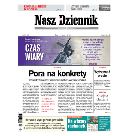 Nasz Dziennik z dnia 17.02.2021 wydanie PDF