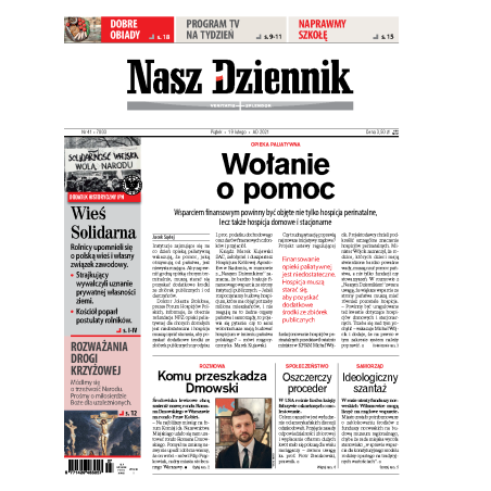 Nasz Dziennik z dnia 19.02.2021 wydanie PDF