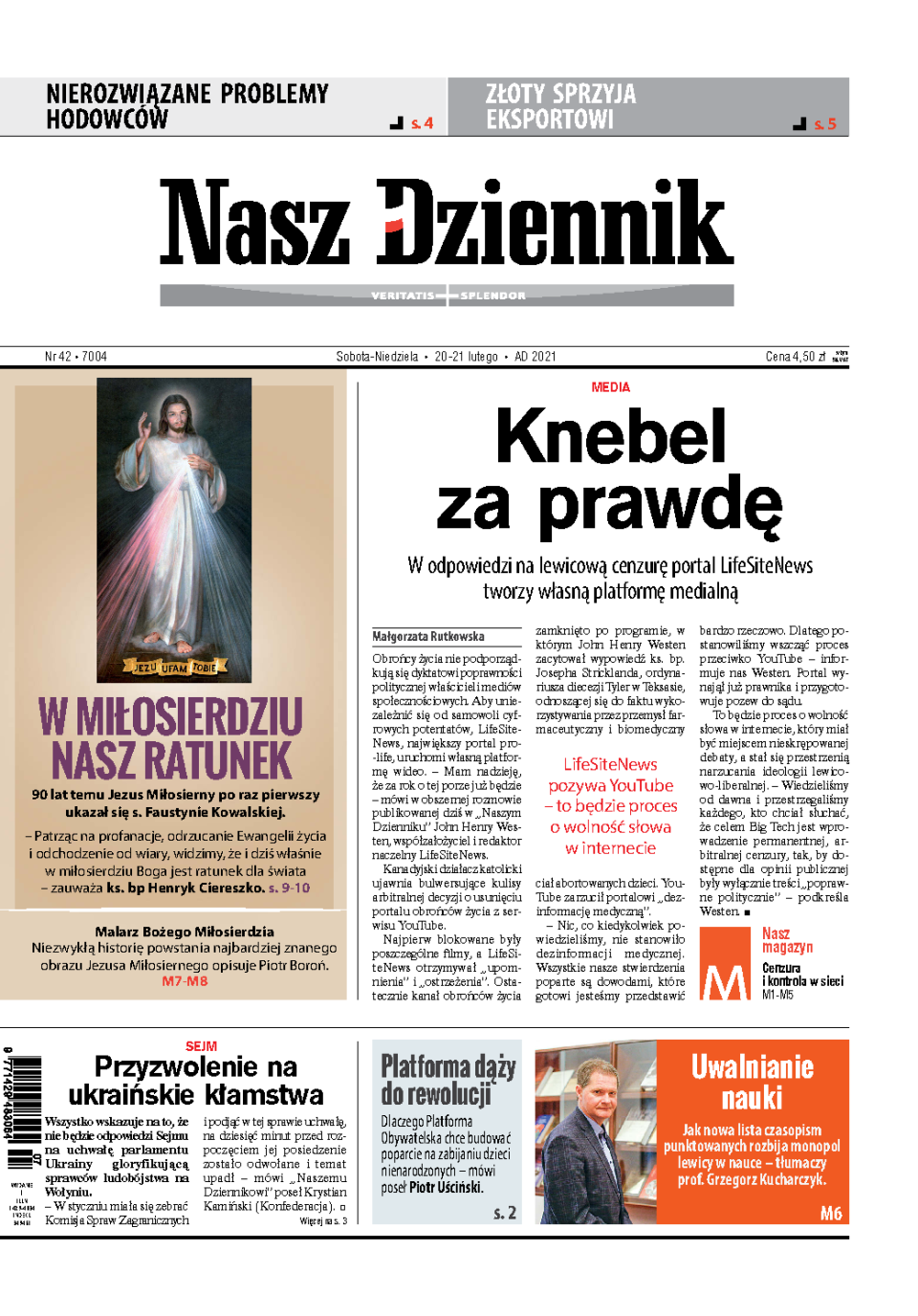 Nasz Dziennik z dnia 20.02.2021 wydanie PDF