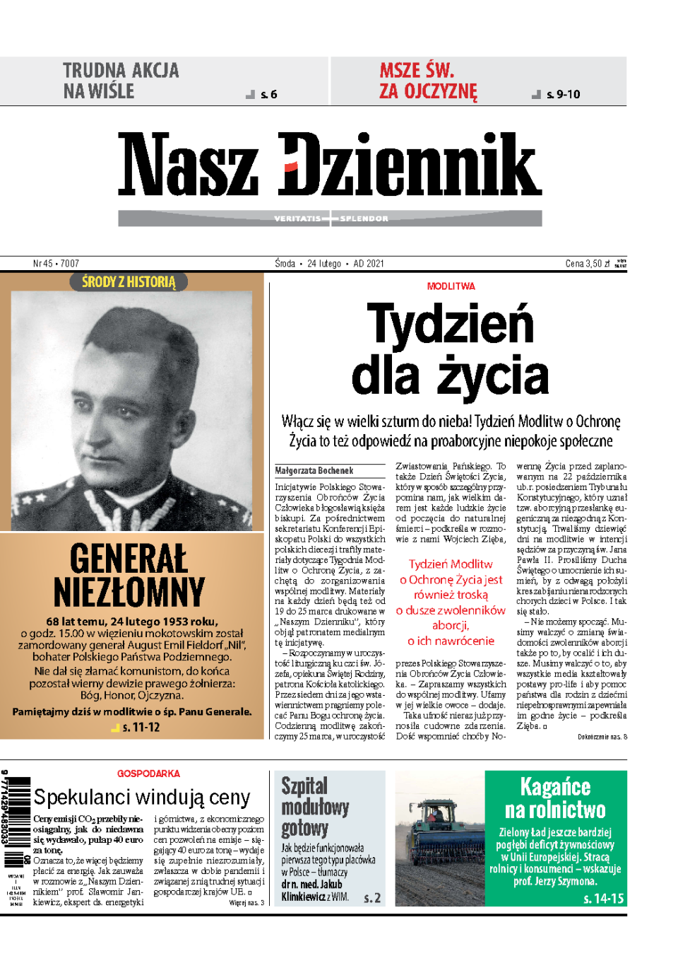 Nasz Dziennik z dnia 24.02.2021 wydanie PDF