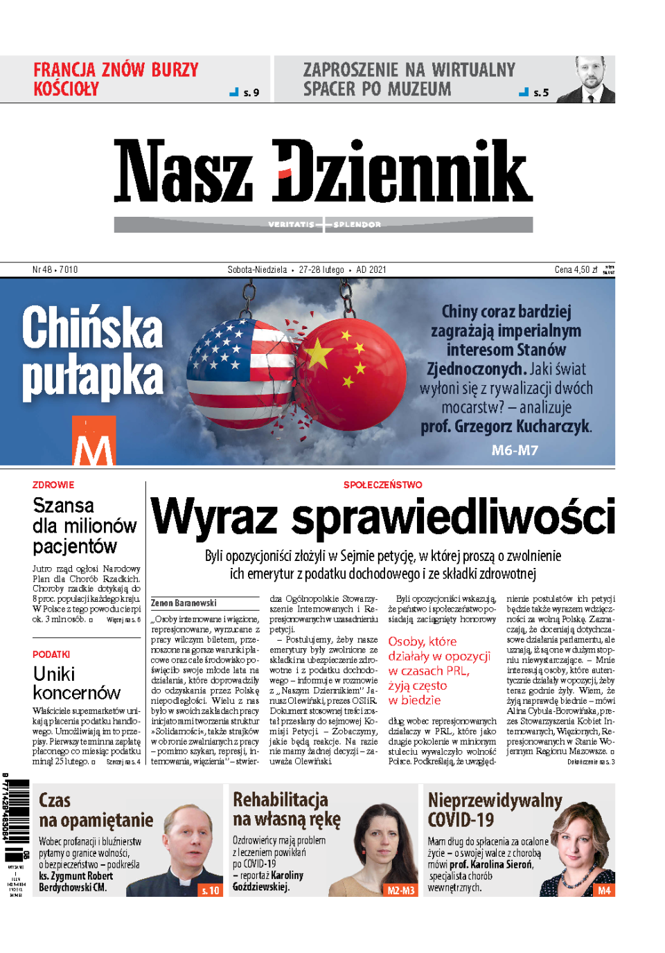 Nasz Dziennik z dnia 27.02.2021 wydanie PDF