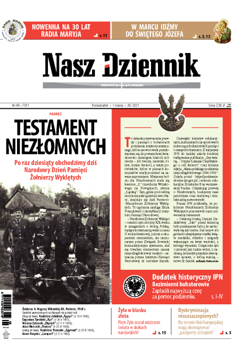 Nasz Dziennik z dnia 01.03.2021 wydanie PDF