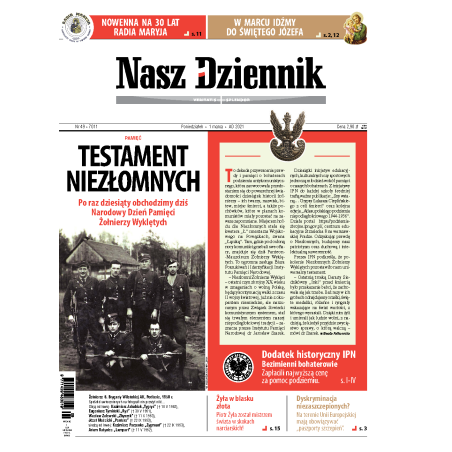 Nasz Dziennik z dnia 01.03.2021 wydanie PDF