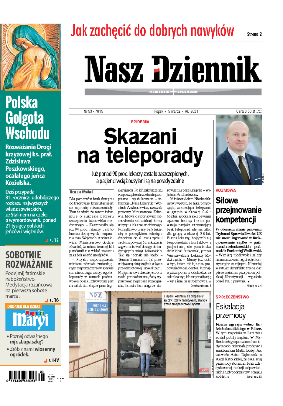 Nasz Dziennik z dnia 05.03.2021 wydanie PDF