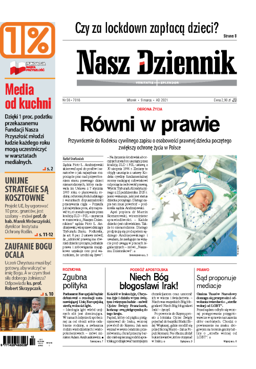 Nasz Dziennik z dnia 09.03.2021 wydanie PDF