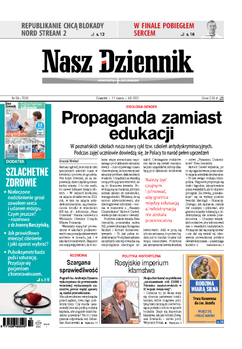 Nasz Dziennik z dnia 11.03.2021 wydanie PDF