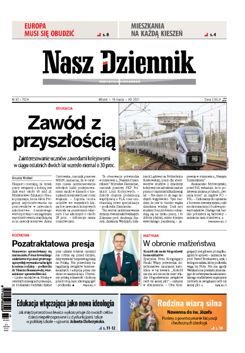Nasz Dziennik z dnia 16.03.2021 wydanie PDF