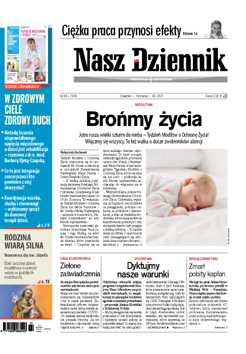 Nasz Dziennik z dnia 18.03.2021 wydanie PDF