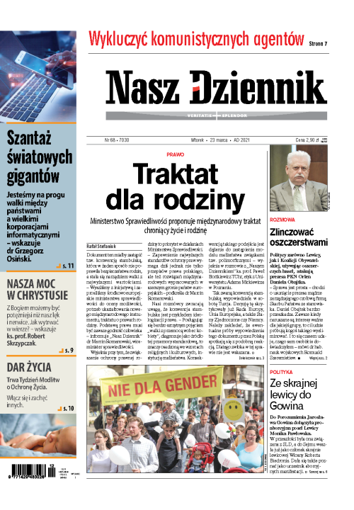 Nasz Dziennik z dnia 23.03.2021 wydanie PDF