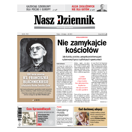 Nasz Dziennik z dnia 24.03.2021 wydanie PDF
