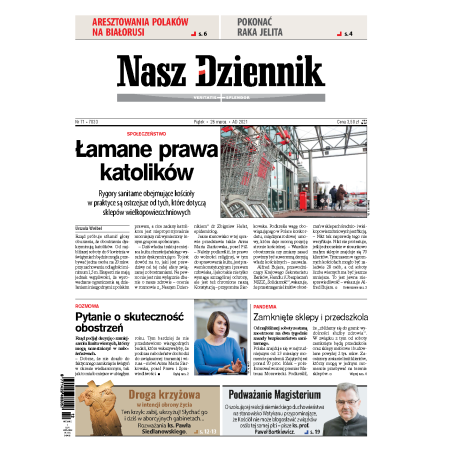 Nasz Dziennik z dnia 26.03.2021 wydanie PDF