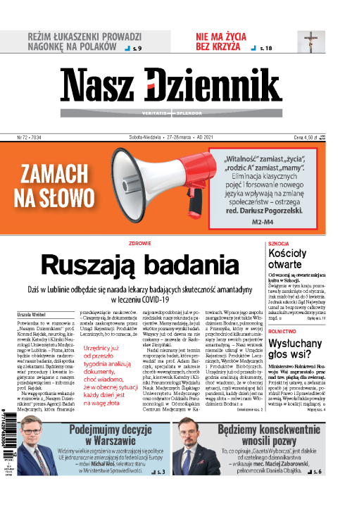 Nasz Dziennik z dnia 27.03.2021 wydanie PDF