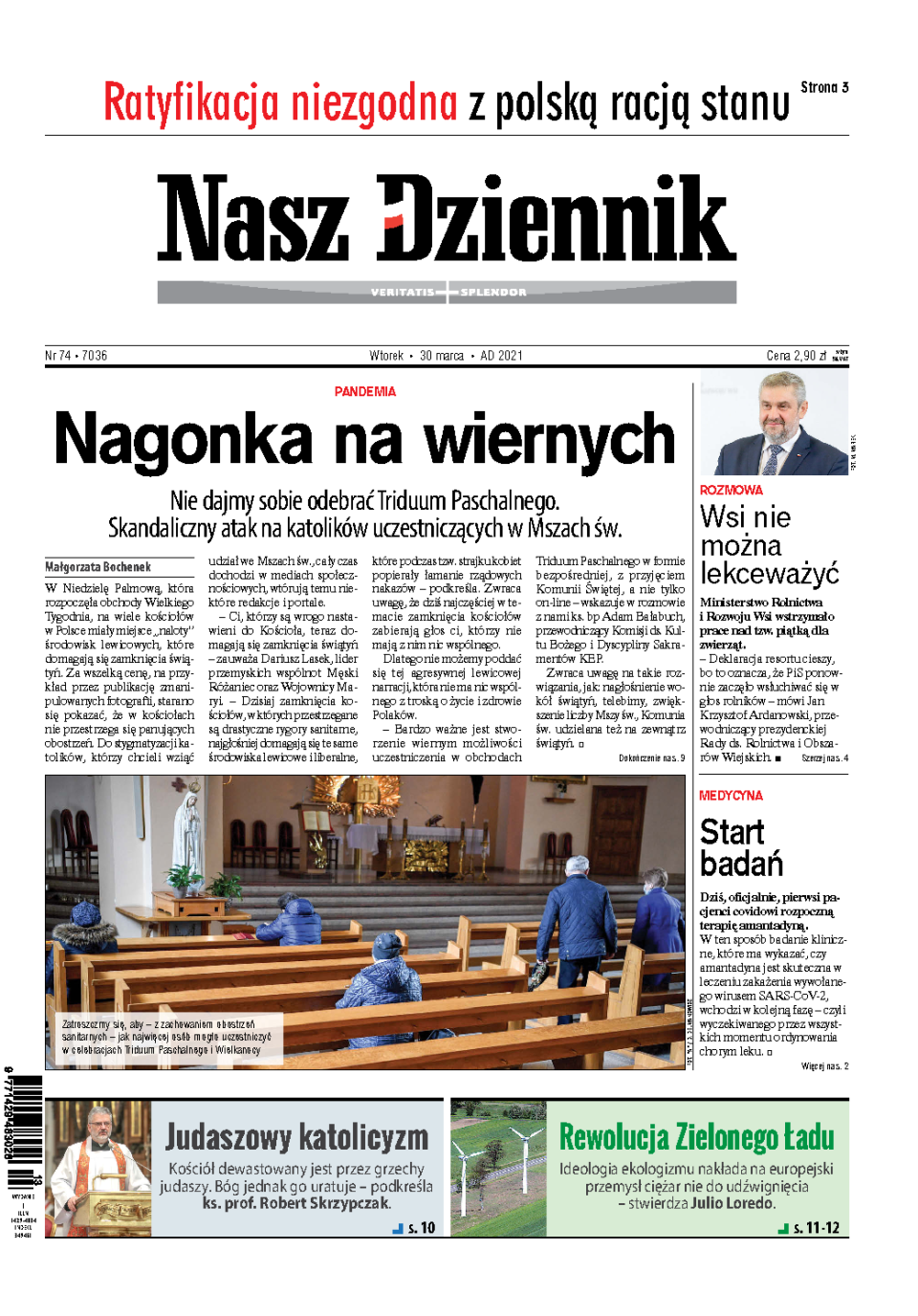 Nasz Dziennik z dnia 30.03.2021 wydanie PDF