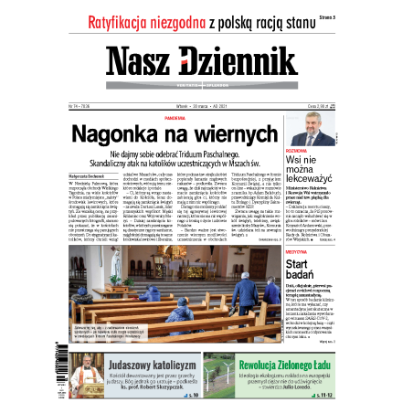 Nasz Dziennik z dnia 30.03.2021 wydanie PDF