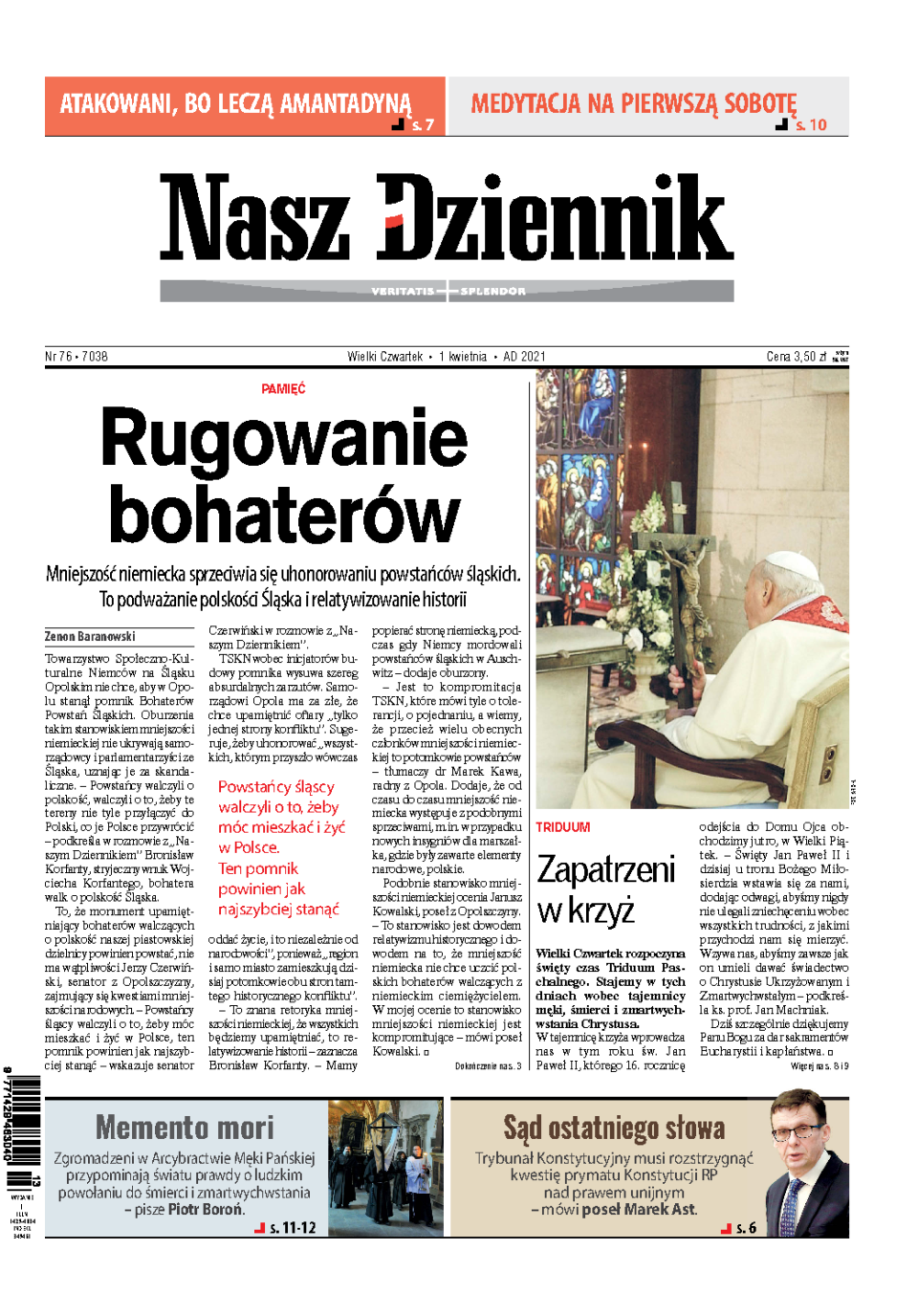 Nasz Dziennik z dnia 01.04.2021 wydanie PDF