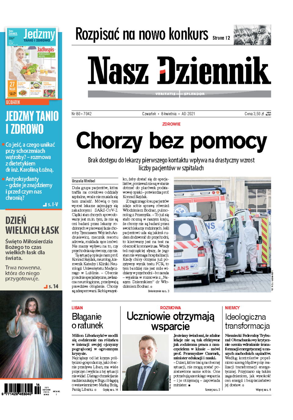 Nasz Dziennik z dnia 08.04.2021 wydanie PDF