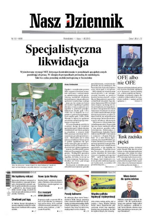 Nasz Dziennik z dnia 01.07.2013 wydanie PDF