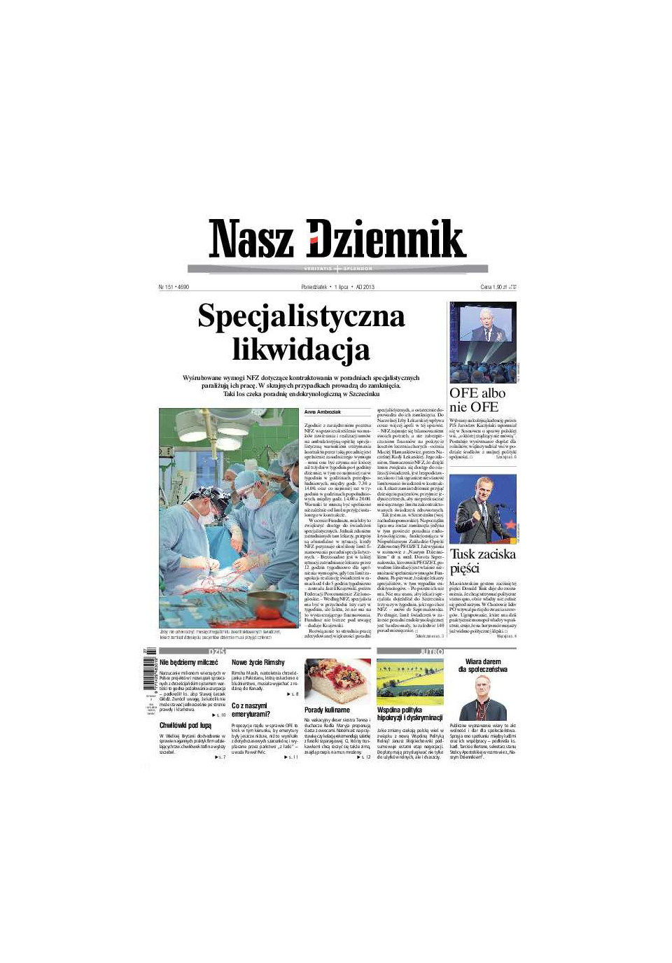 Nasz Dziennik z dnia 01.07.2013 wydanie PDF