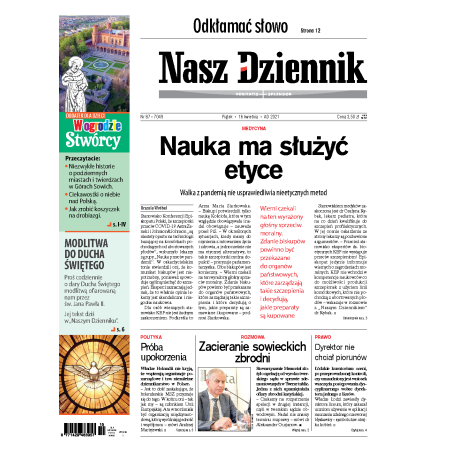 Nasz Dziennik z dnia 16.04.2021 wydanie PDF