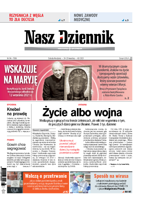 Nasz Dziennik z dnia 24.04.2021 wydanie PDF