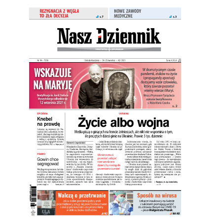 Nasz Dziennik z dnia 24.04.2021 wydanie PDF