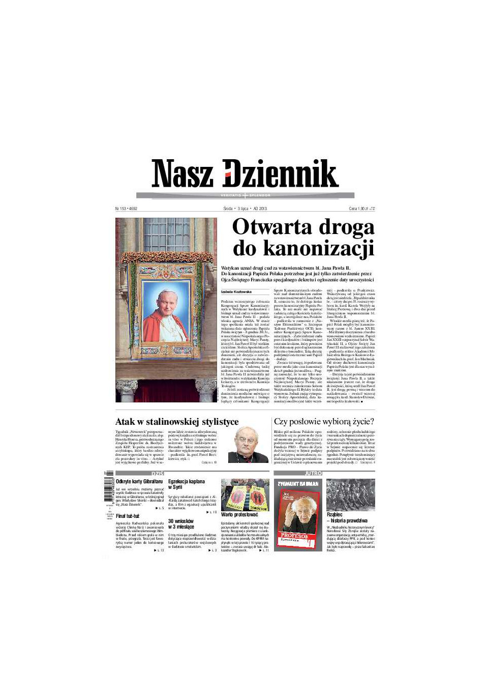Nasz Dziennik z dnia 03.07.2013 wydanie PDF