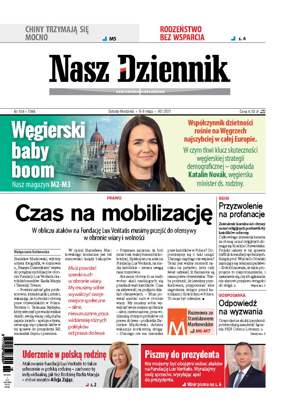 Nasz Dziennik z dnia 08.05.2021 wydanie PDF