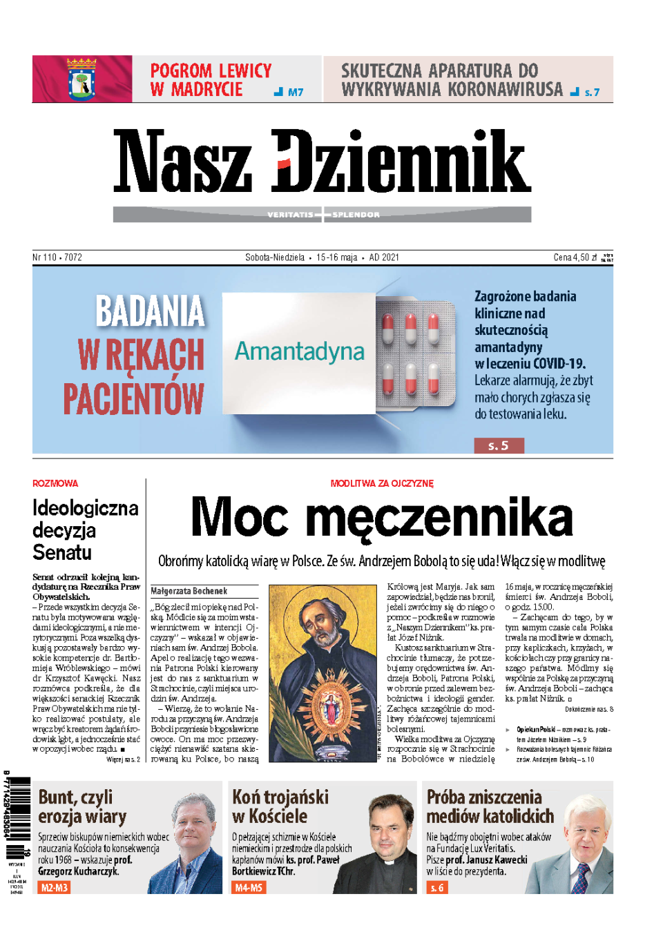 Nasz Dziennik z dnia 15.05.2021 wydanie PDF