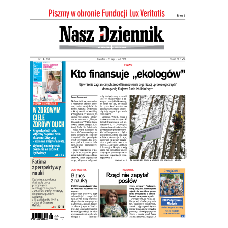 Nasz Dziennik z dnia 20.05.2021 wydanie PDF