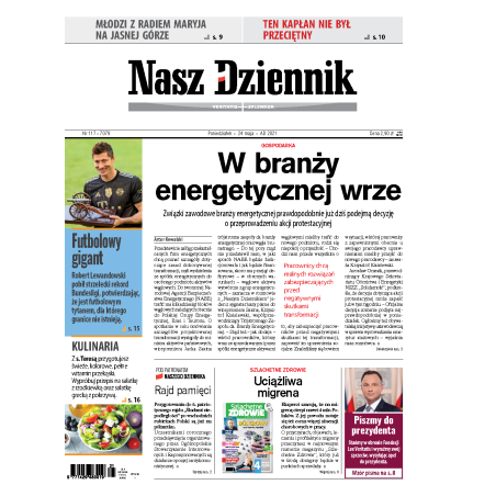 Nasz Dziennik z dnia 24.05.2021 wydanie PDF