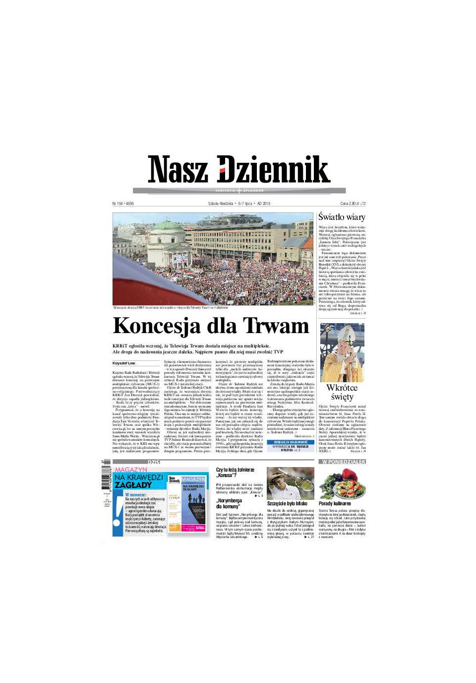 Nasz Dziennik z dnia 06.07.2013 wydanie PDF