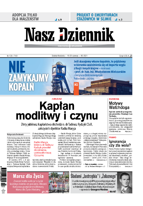 Nasz Dziennik z dnia 19.06.2021 wydanie PDF