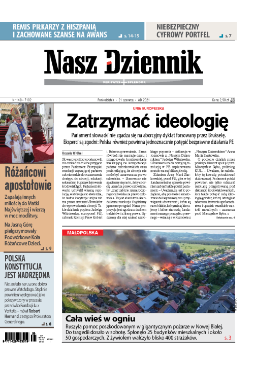 Nasz Dziennik z dnia 21.06.2021 wydanie PDF