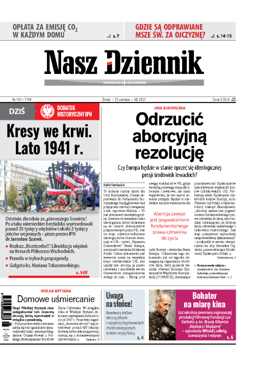 Nasz Dziennik z dnia 23.06.2021 wydanie PDF