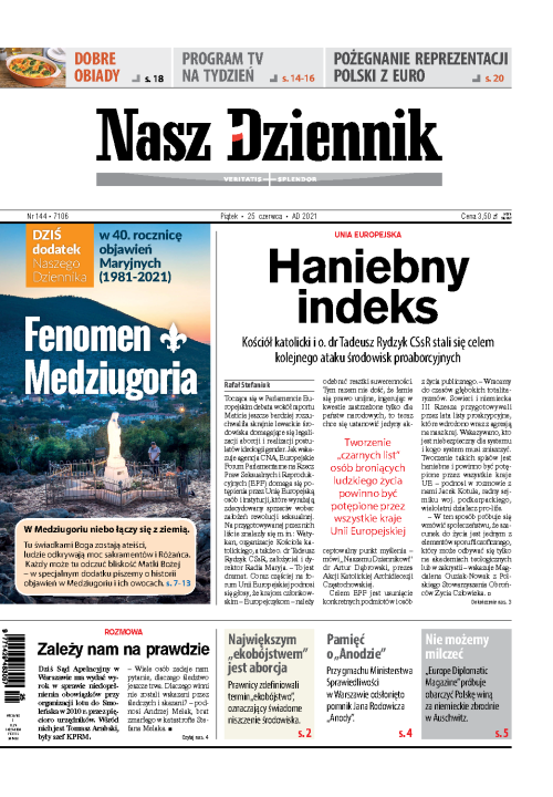 Nasz Dziennik z dnia 25.06.2021 wydanie PDF