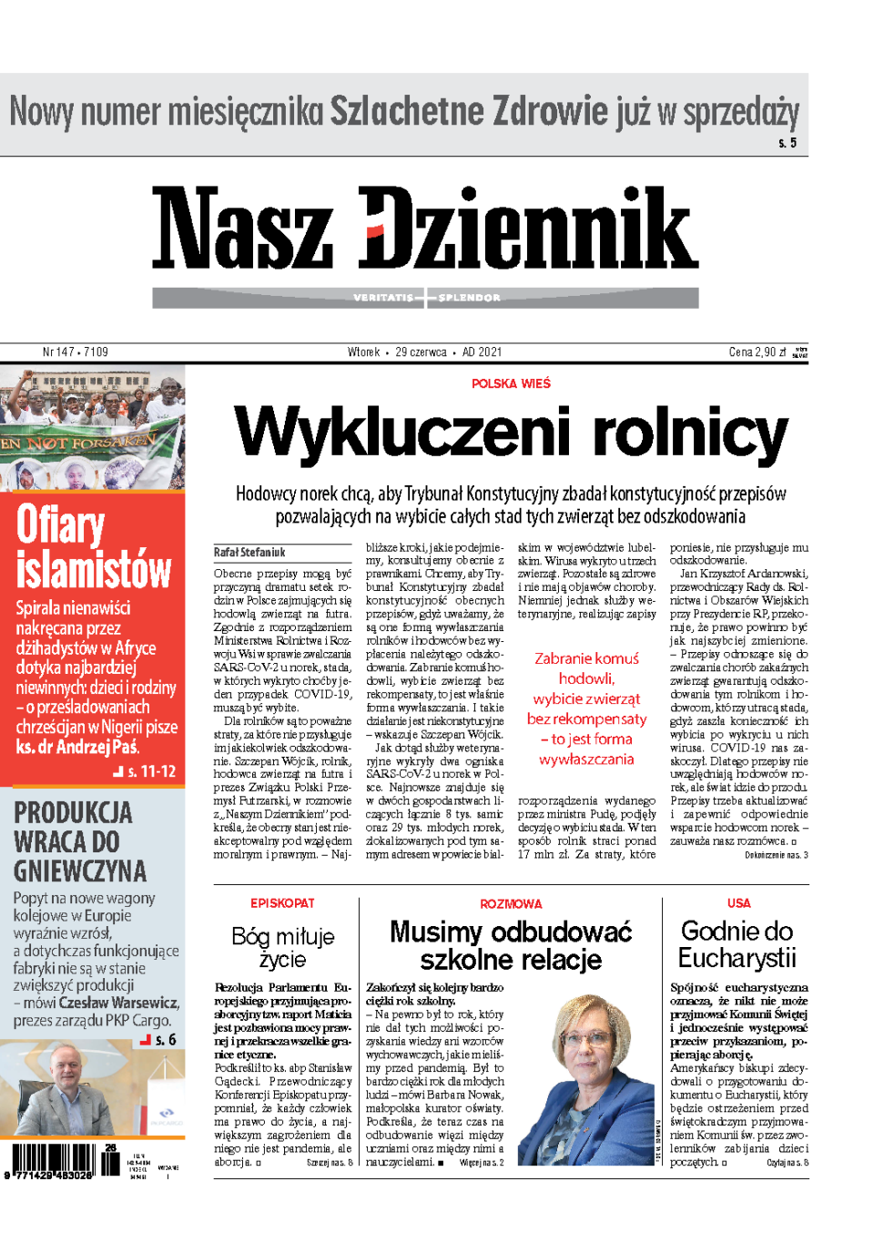 Nasz Dziennik z dnia 29.06.2021 wydanie PDF