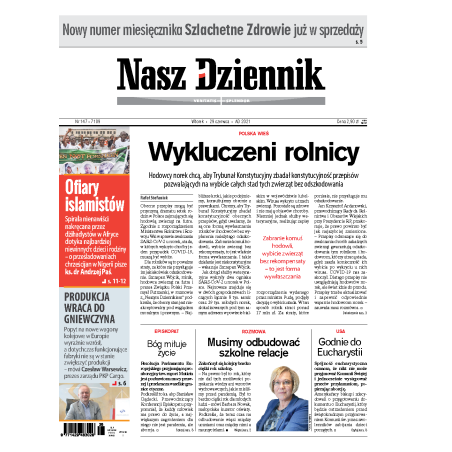 Nasz Dziennik z dnia 29.06.2021 wydanie PDF